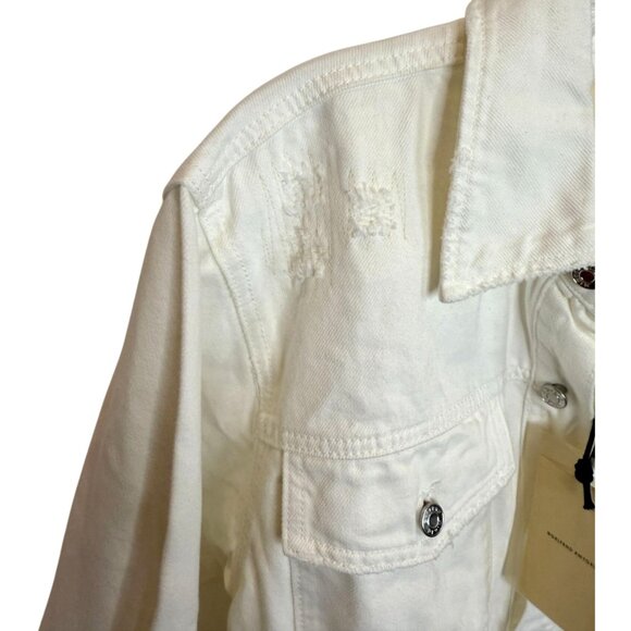GRLFRND White Jessie Body Drill Shirt Jacket NWT - Size M - Picture 5 of 8